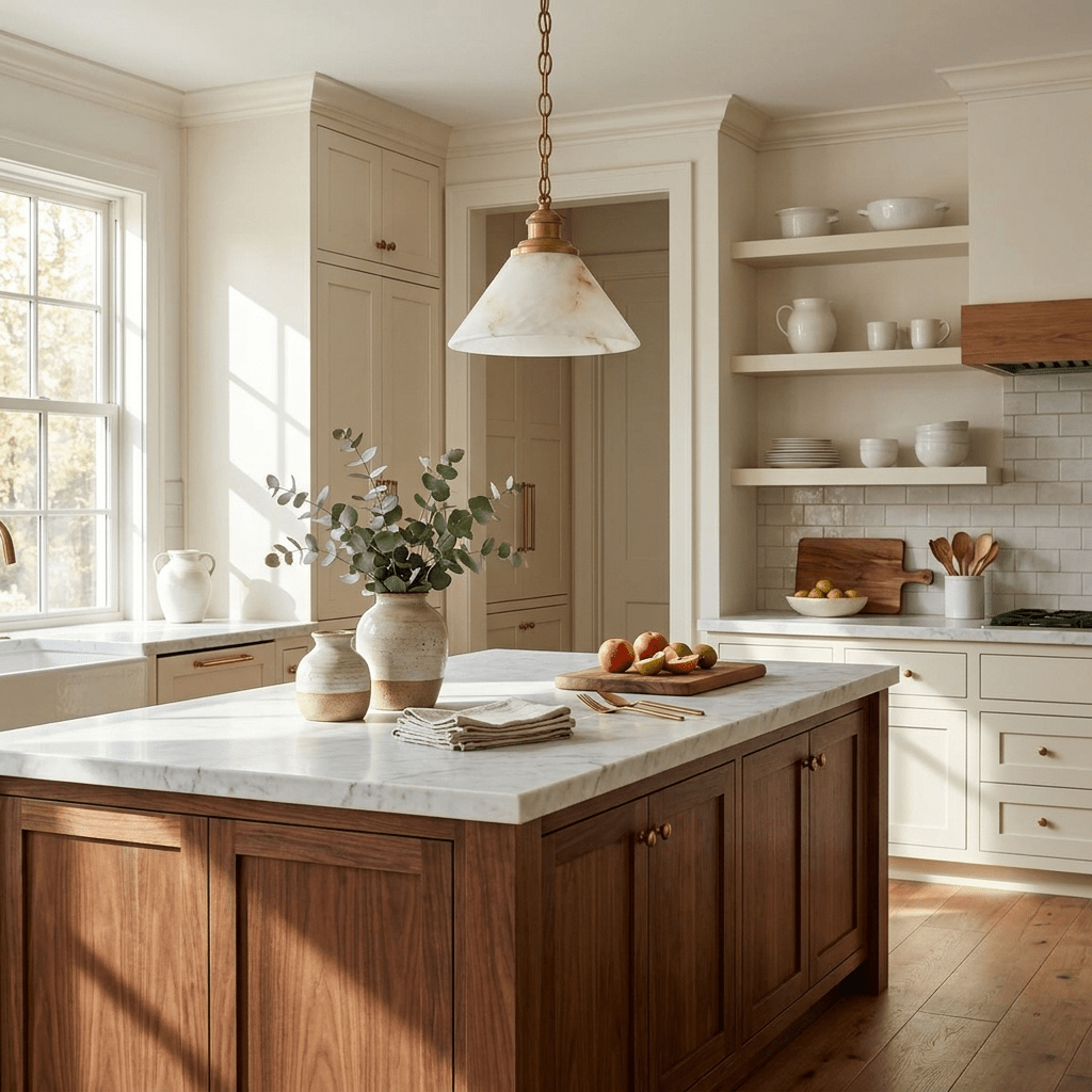 Camden Alabaster Cone Pendant Lamp