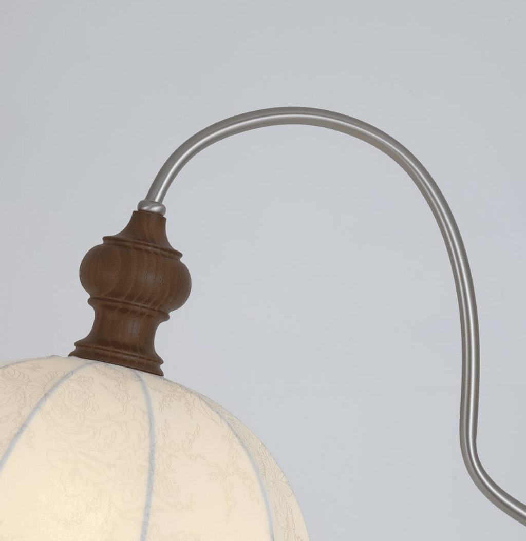 Camille Scalloped Fabric Floor Lamp