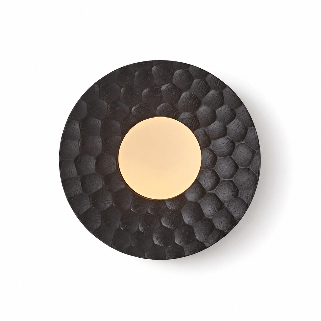 Carved Ash Wood Sconce
