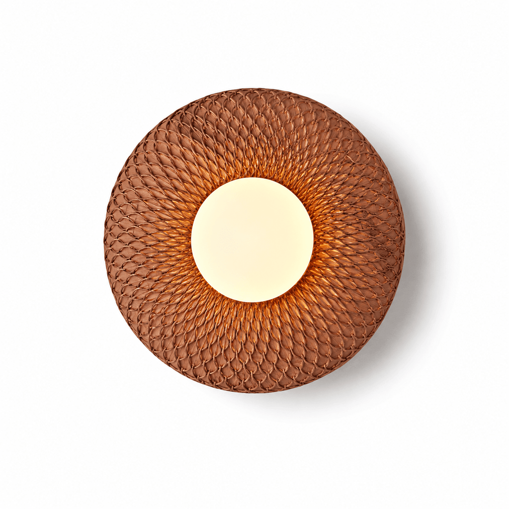 Carved Ash Wood Sconce