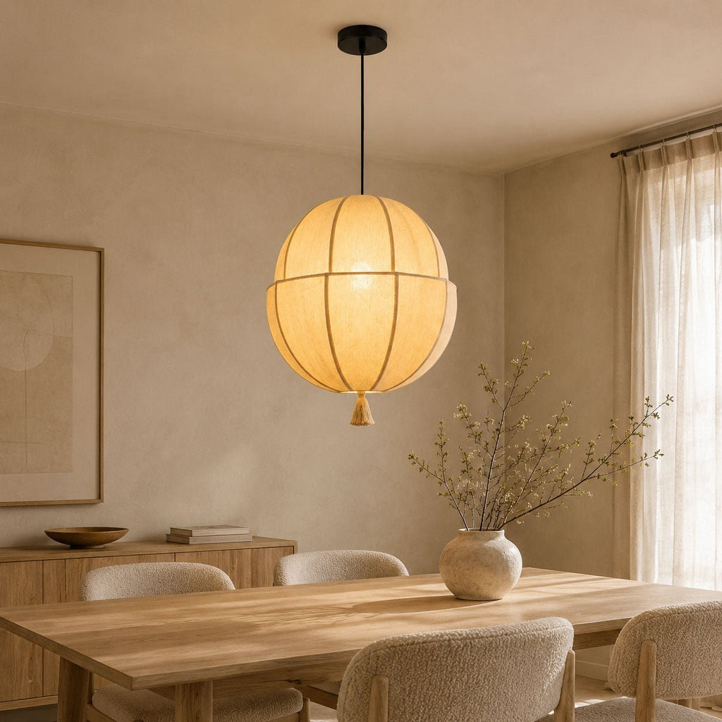 Celene Fabric Lantern Pendant