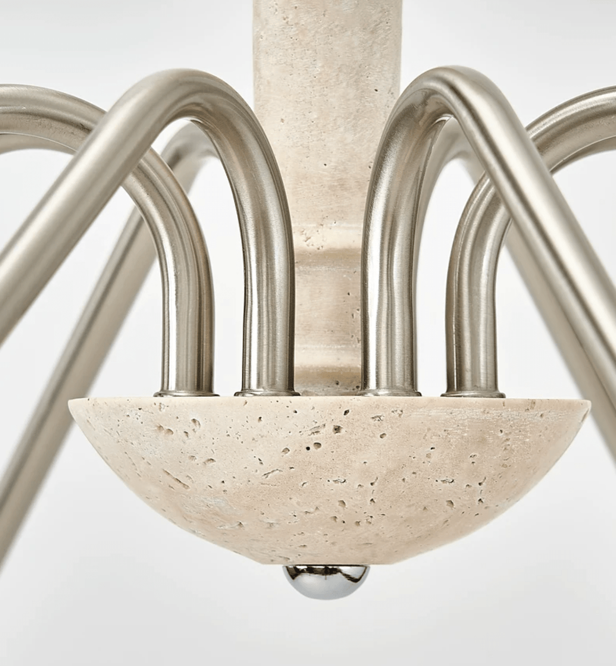 Claren Travertine Candle Chandelier