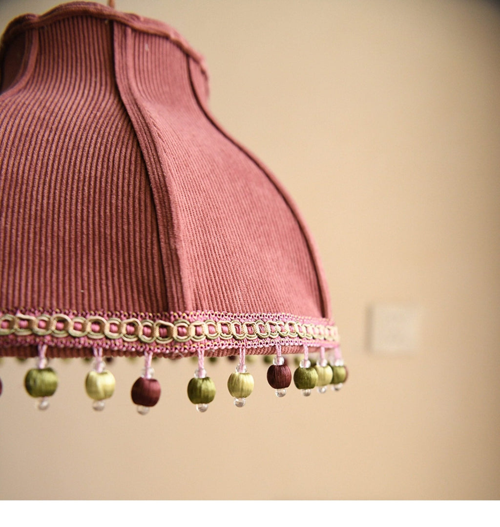 Clover Pom-Pom Trim Pendant Light