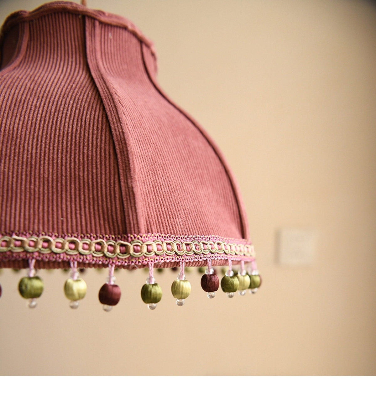 Clover Pom-Pom Trim Pendant Light