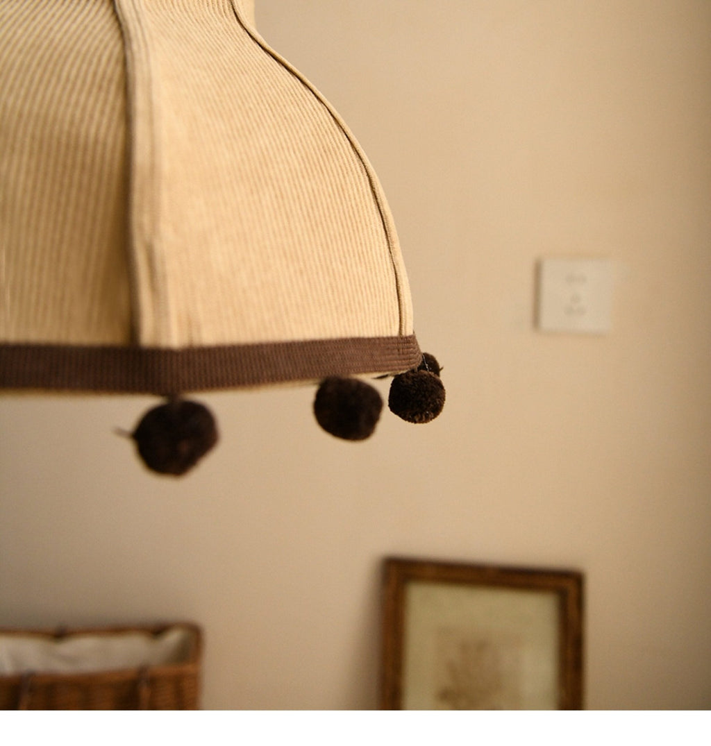 Clover Pom-Pom Trim Pendant Light
