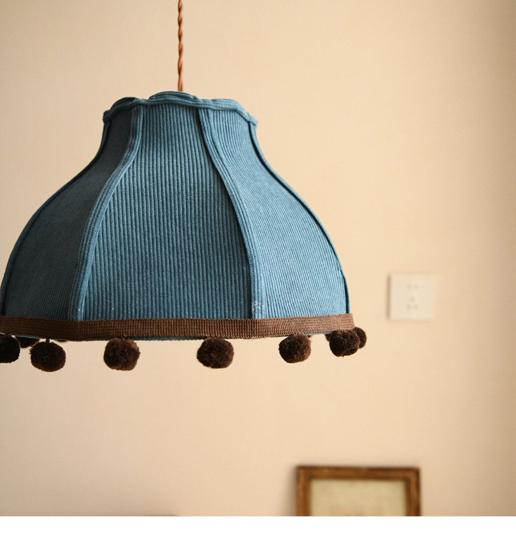 Clover Pom-Pom Trim Pendant Light