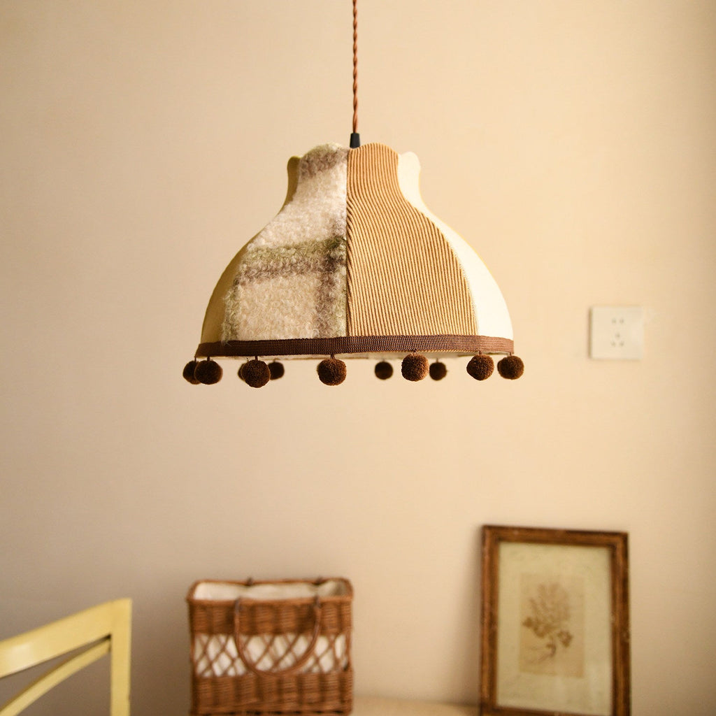 Clover Pom-Pom Trim Pendant Light