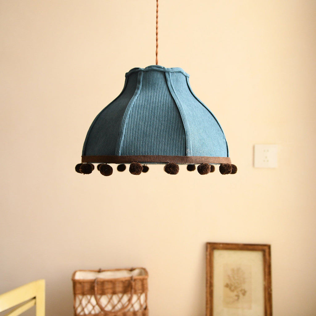 Clover Pom-Pom Trim Pendant Light