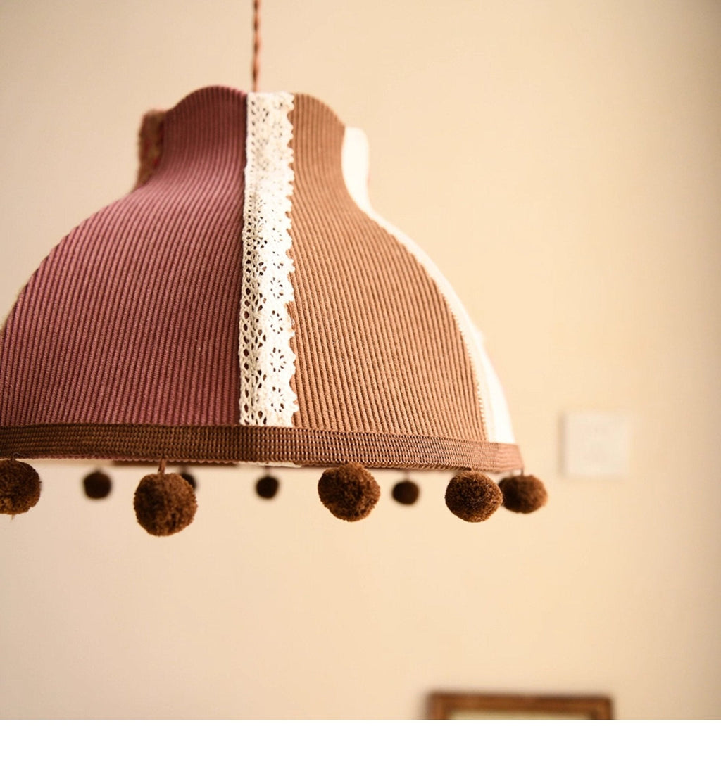 Clover Pom-Pom Trim Pendant Light