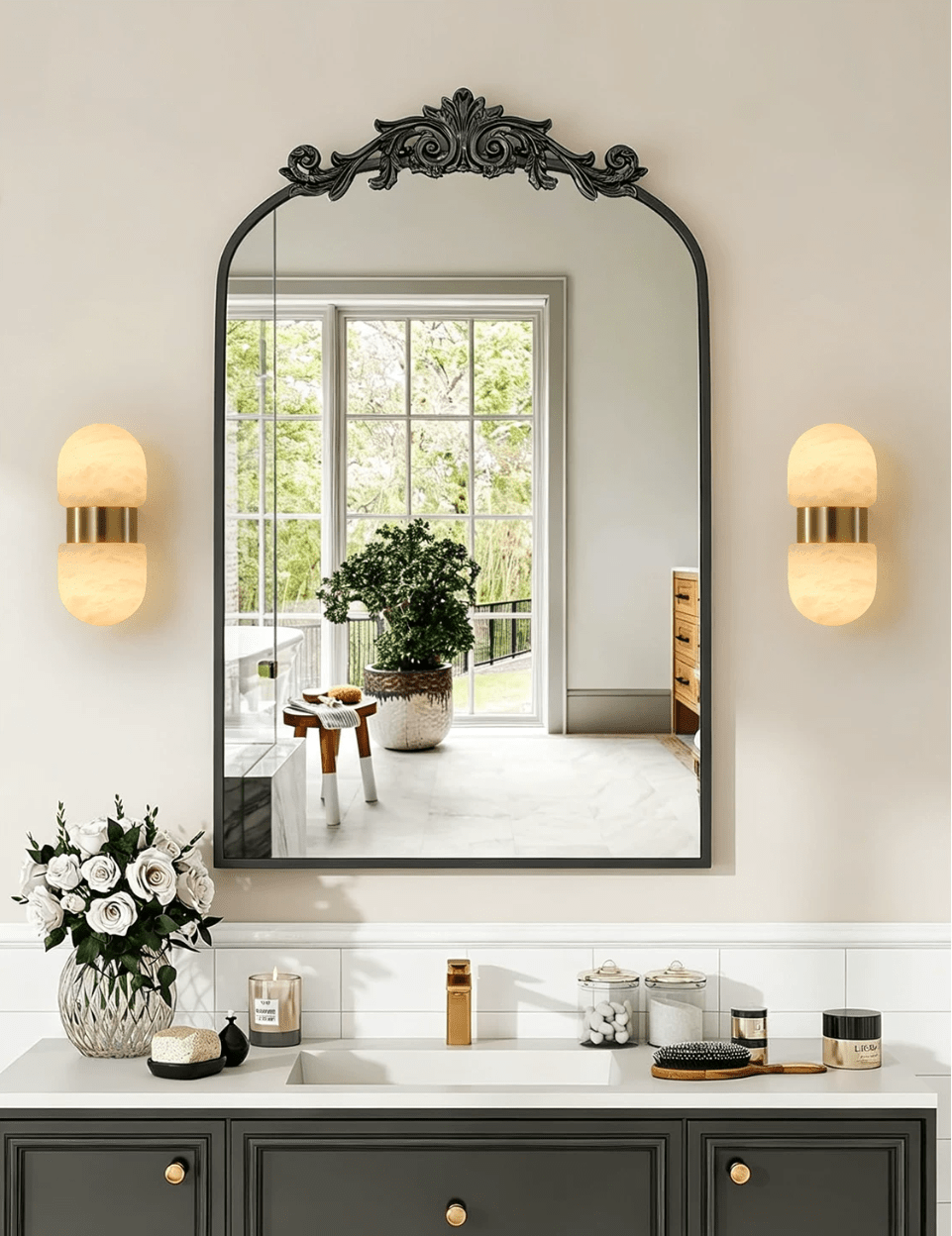 Cocoon Alabaster Wall Sconce