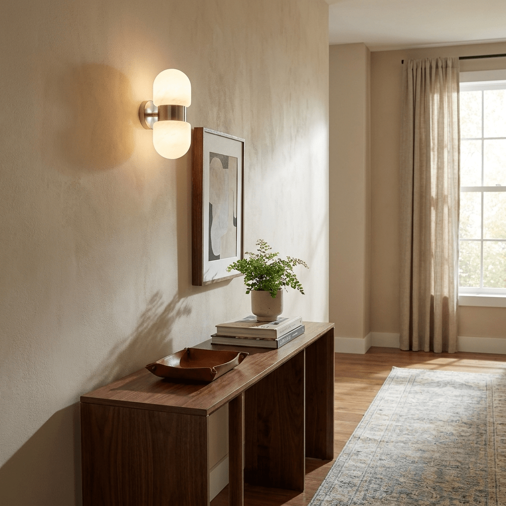 Cocoon Alabaster Wall Sconce