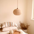 Cocoon Ribbed Sphere Pendant Light