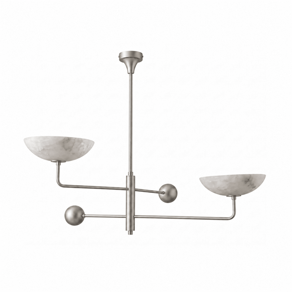 Compass Alabaster Bowl Chandelier
