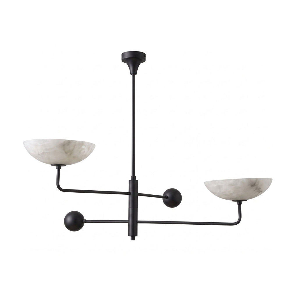 Compass Alabaster Bowl Chandelier