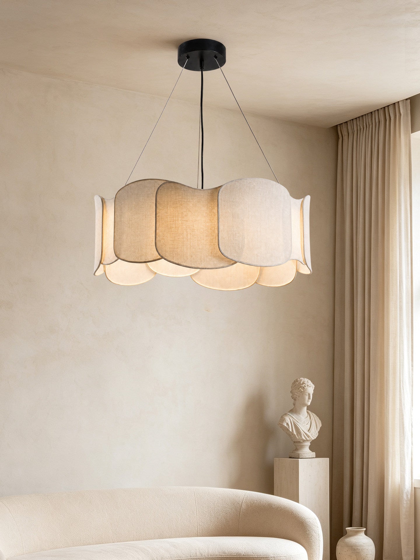 Cumulus Cloud Fabric Pendant Lamp