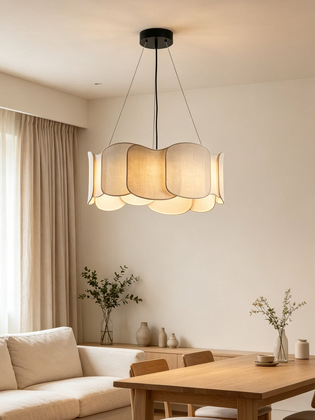 Cumulus Cloud Fabric Pendant Lamp