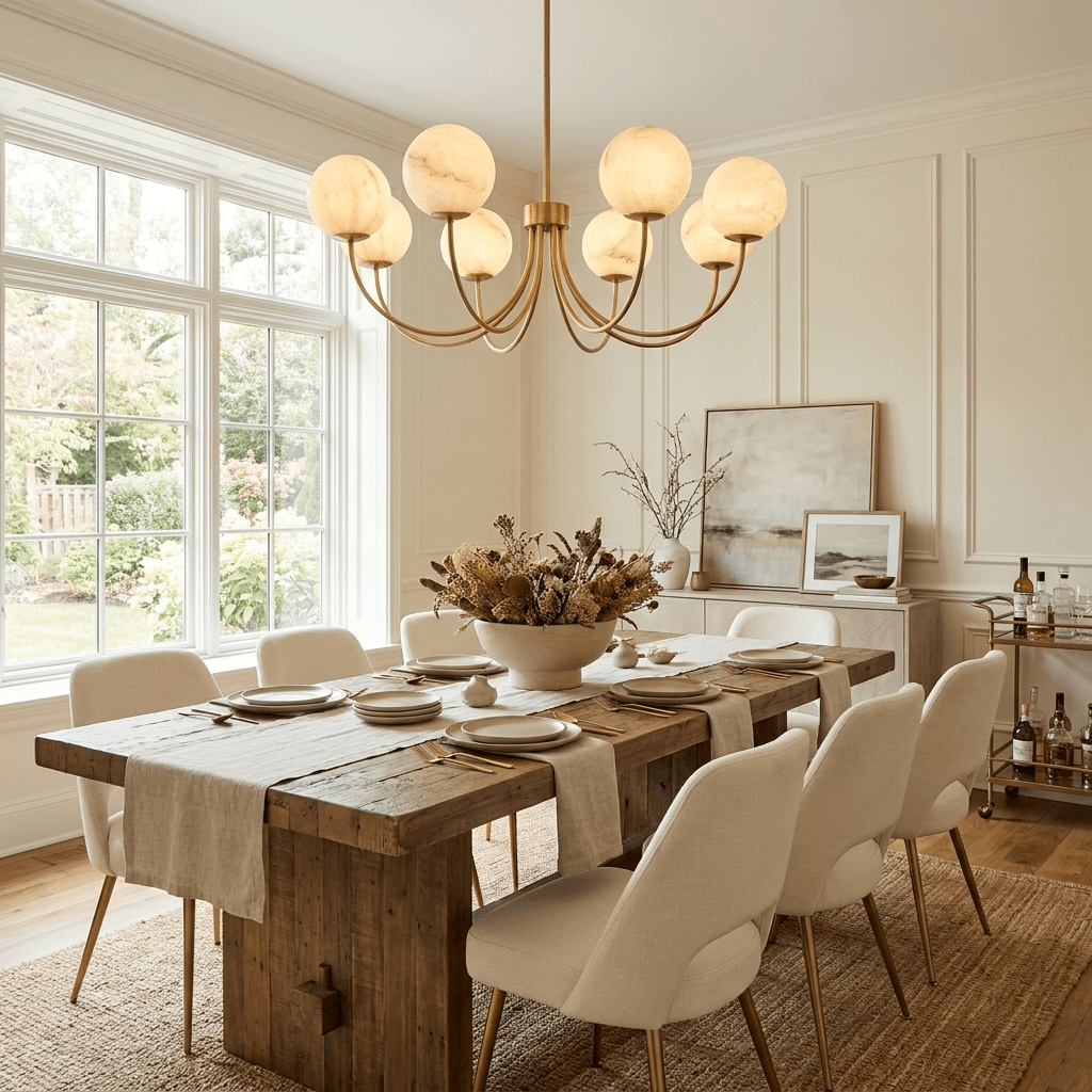 Cyrilla Alabaster Chandelier