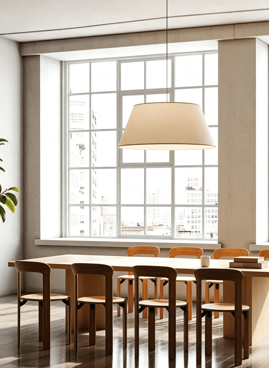 Dune Tapered Fabric Pendant Light