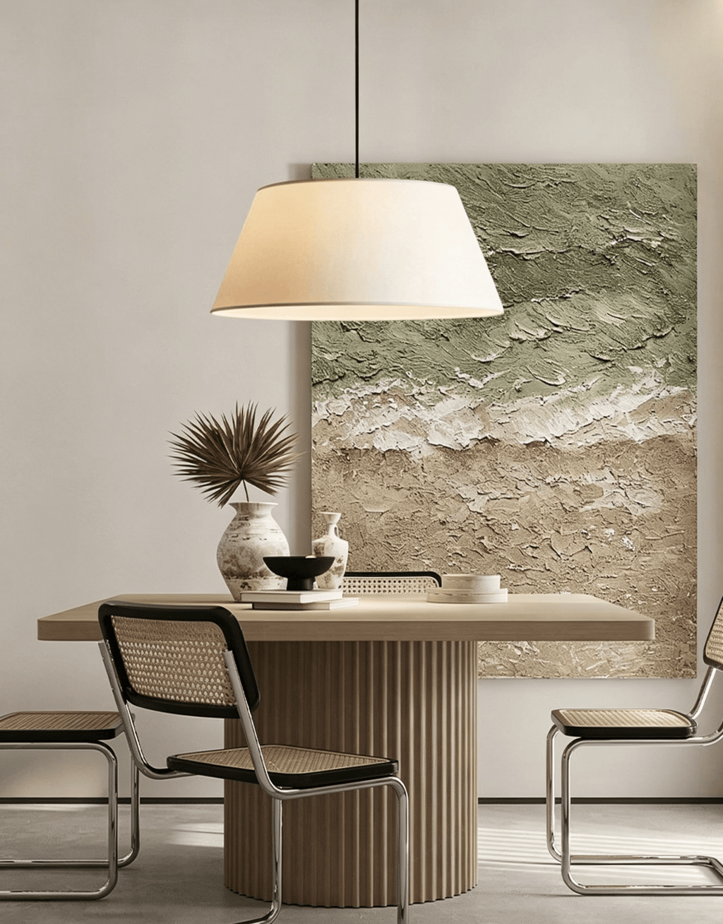 Dune Tapered Fabric Pendant Light