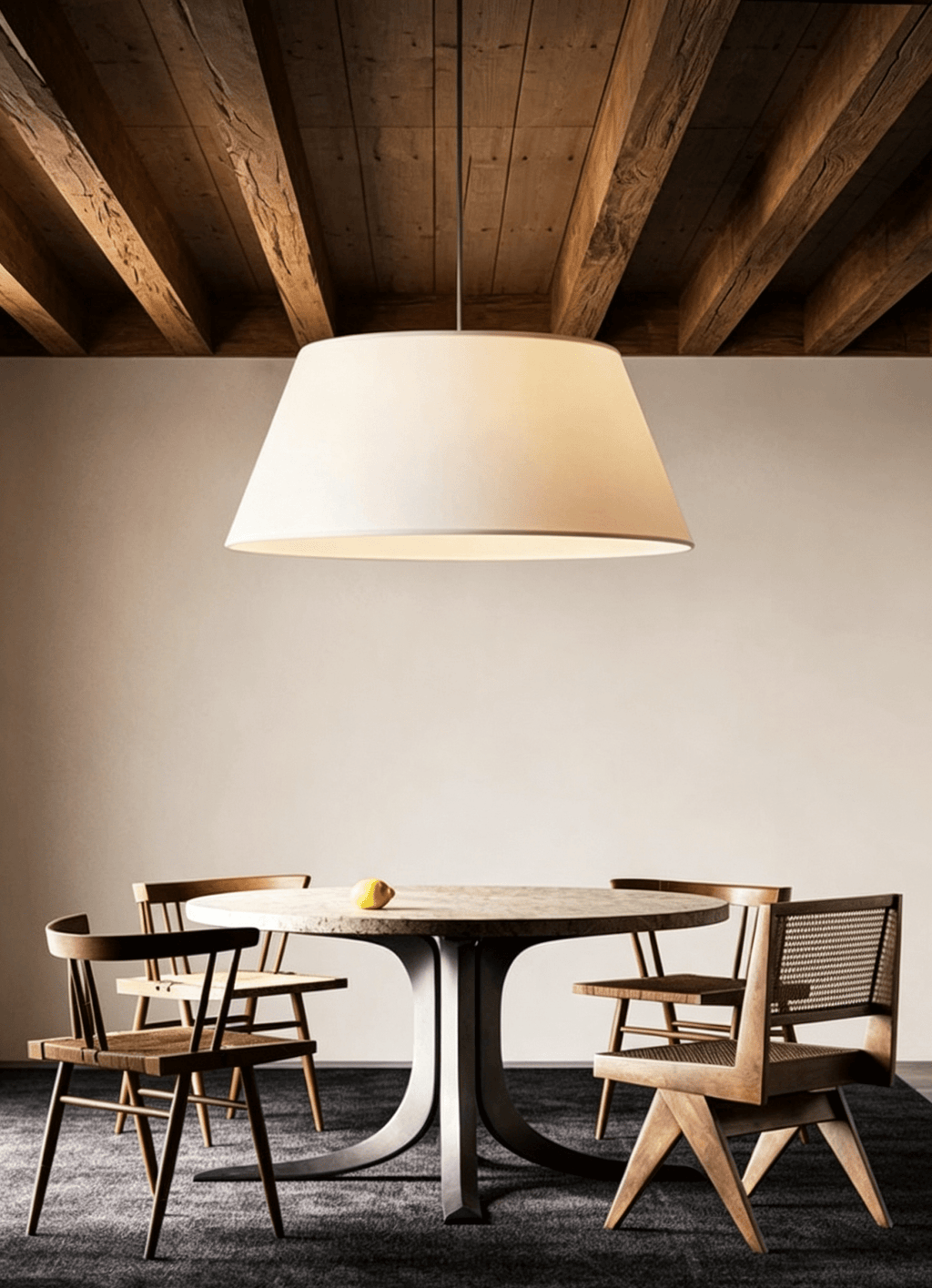 Dune Tapered Fabric Pendant Light