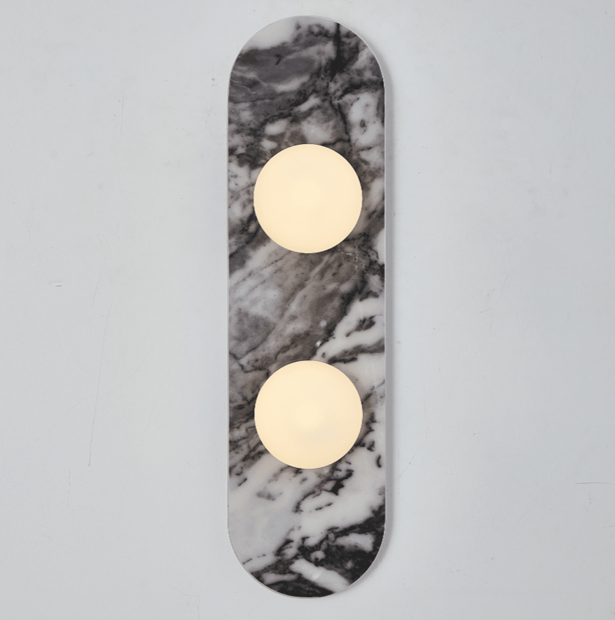 Elaria Stone Double Globe Wall Sconce