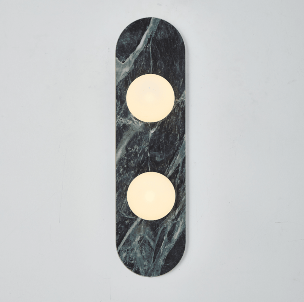 Elaria Stone Double Globe Wall Sconce