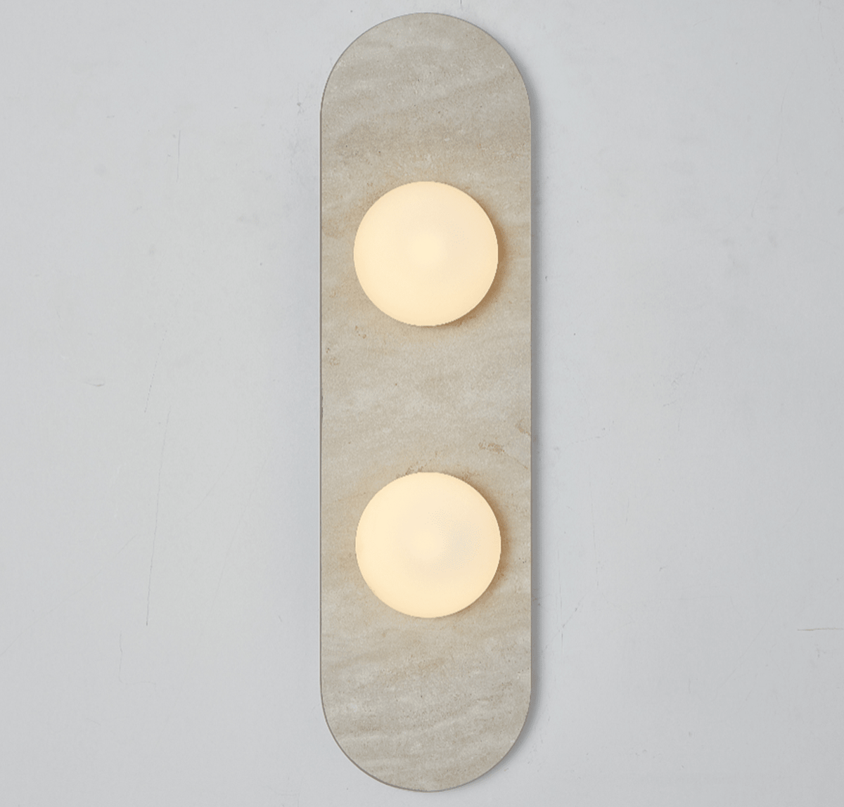 Elaria Stone Double Globe Wall Sconce