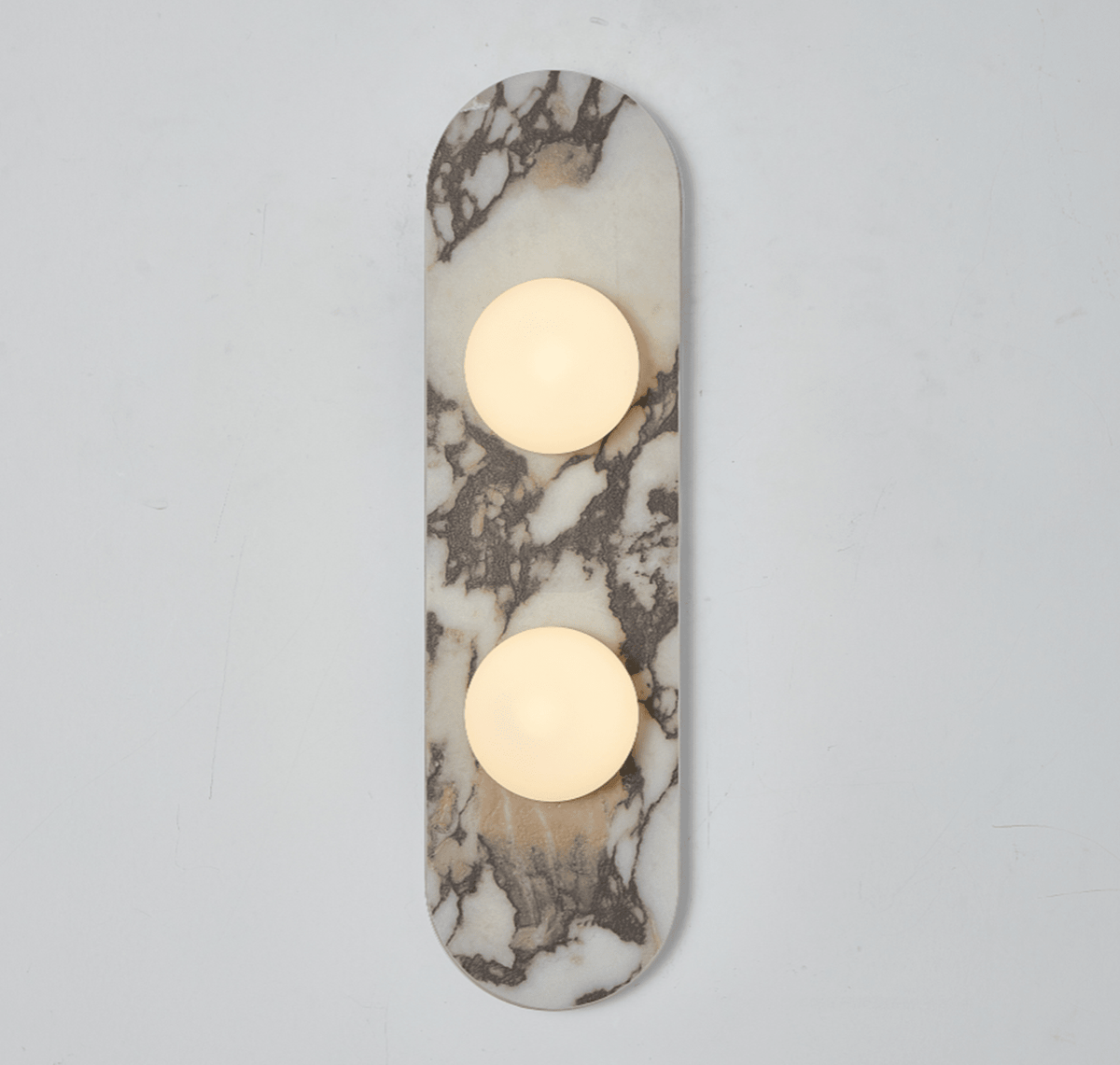 Elaria Stone Double Globe Wall Sconce