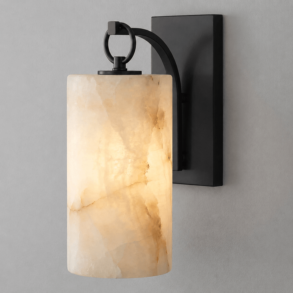 Elowen Alabaster Lantern Wall Sconce