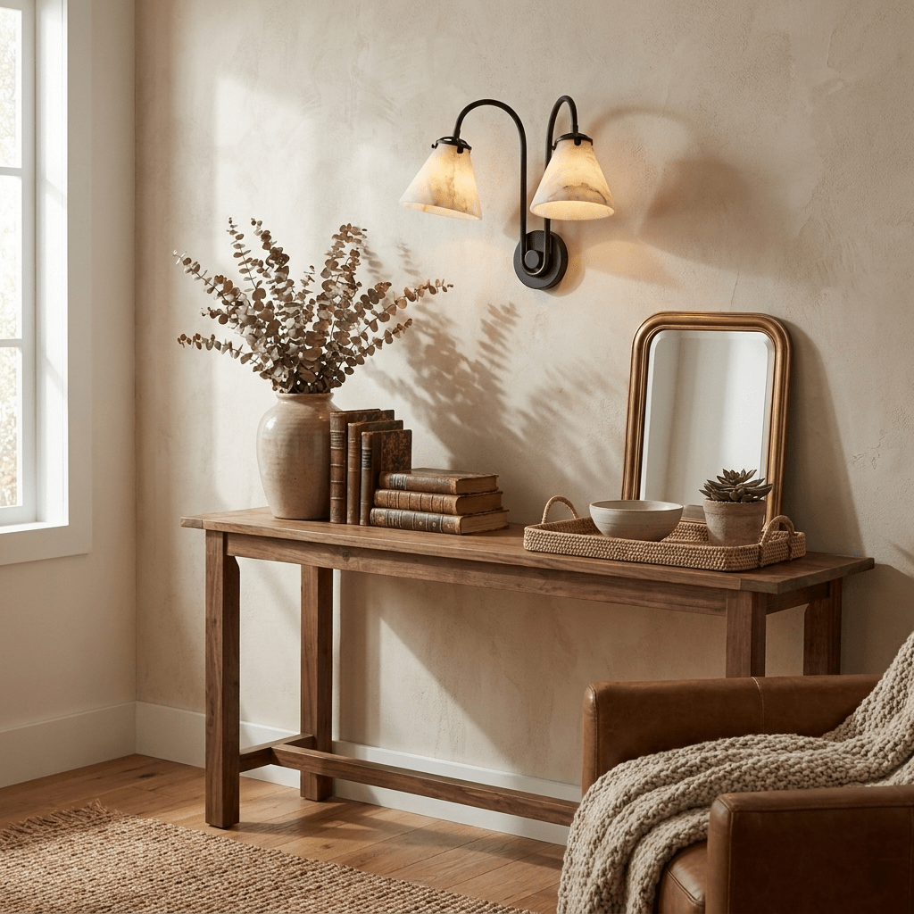 Elowen Alabaster Twin Wall Sconce