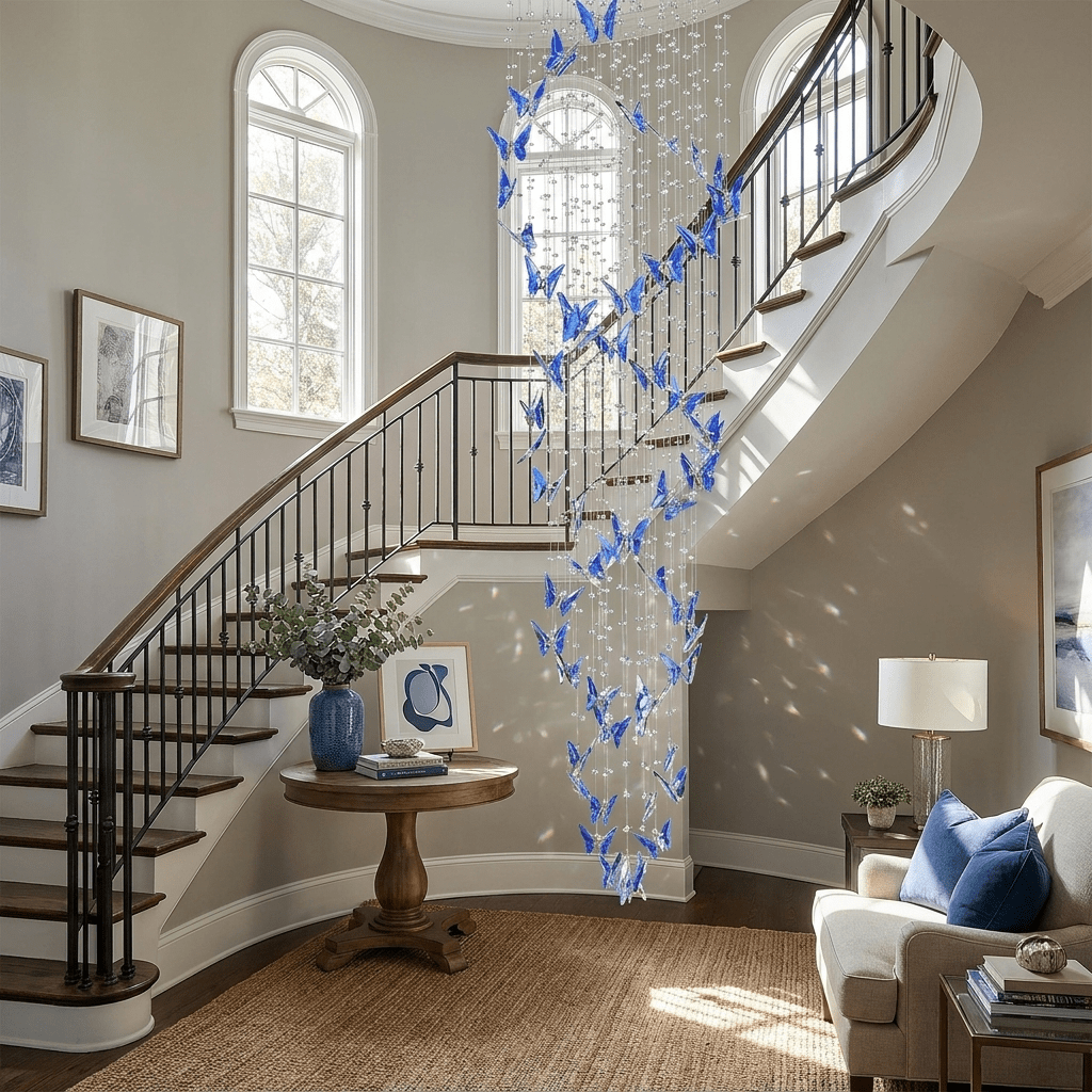 Elyndra LED K9 Crystal Column Chandelier