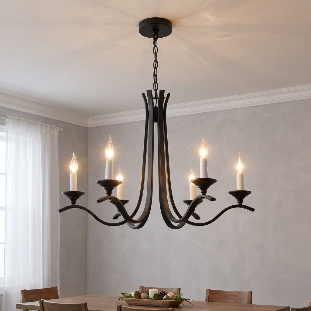 Winslow Wave Arm Chandelier