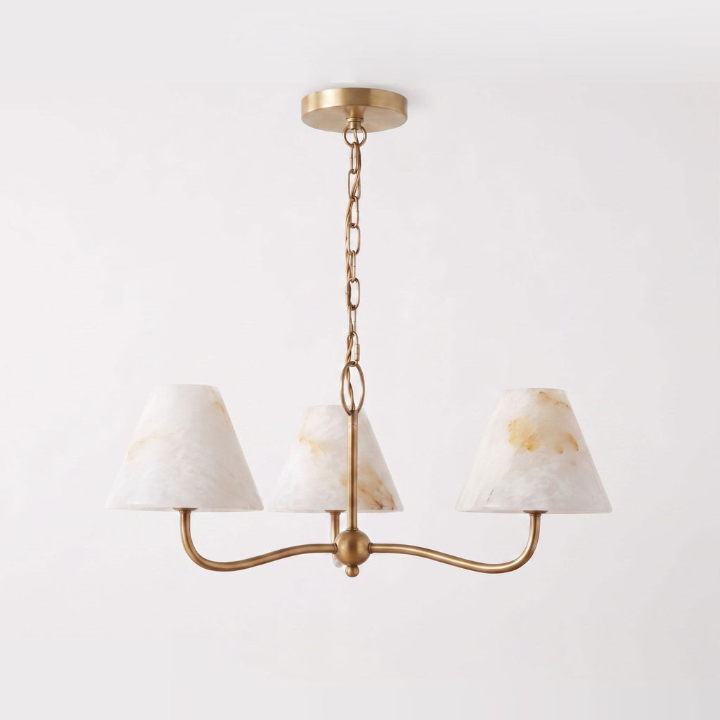 Fenwick Alabaster Cone Chandelier