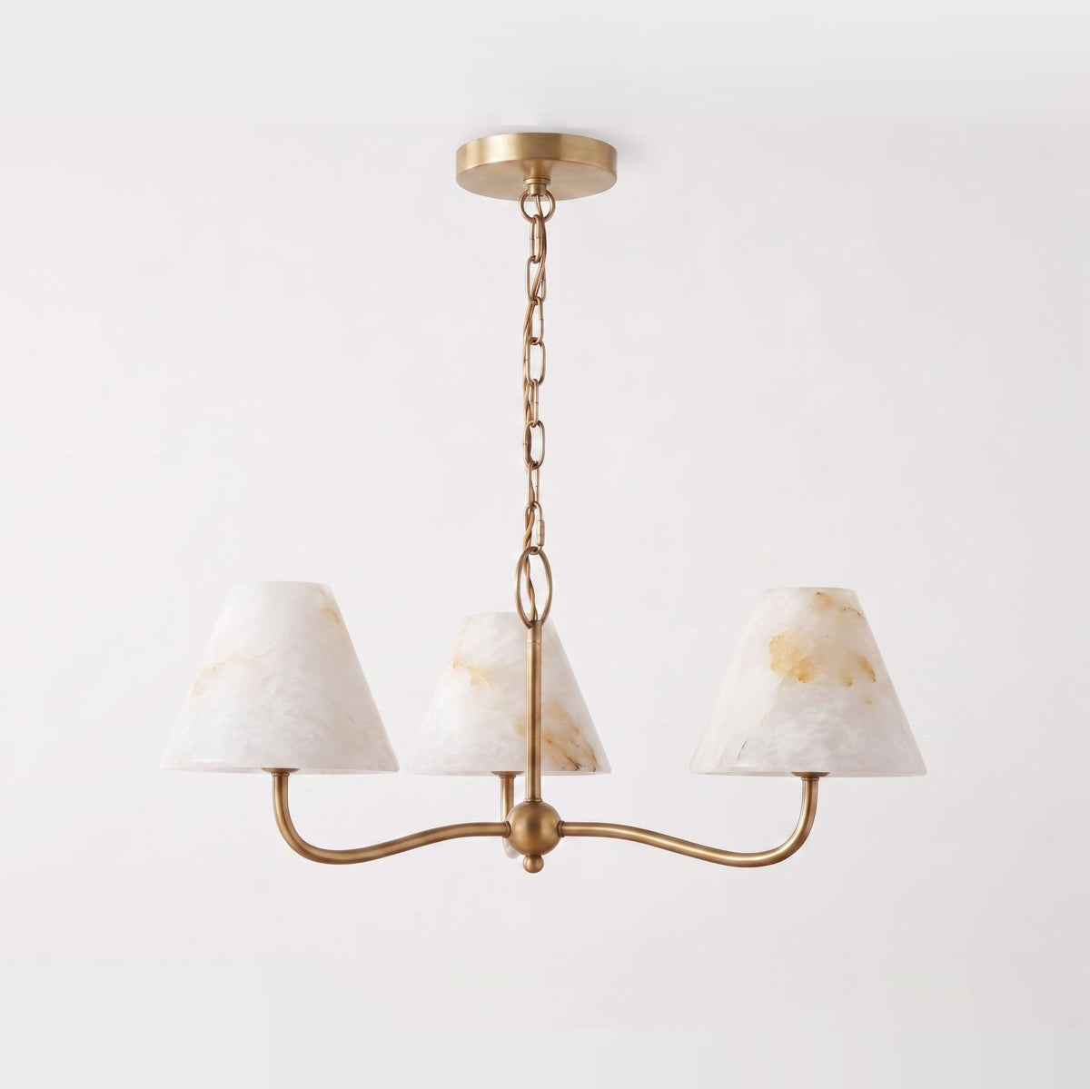 Fenwick Alabaster Cone Chandelier