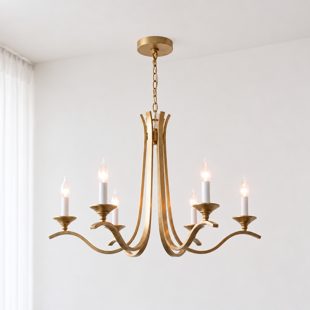 Winslow Wave Arm Chandelier
