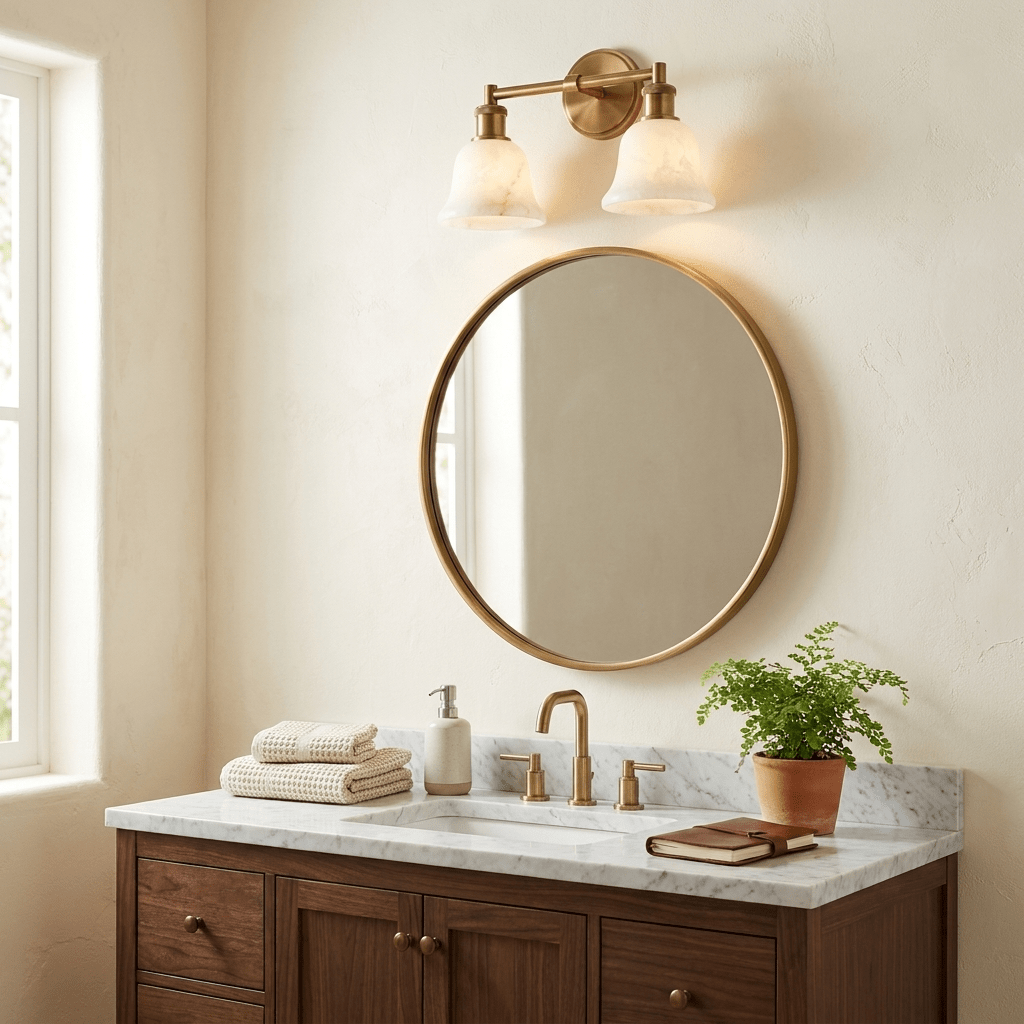 Fenwick Alabaster Vanity Sconce