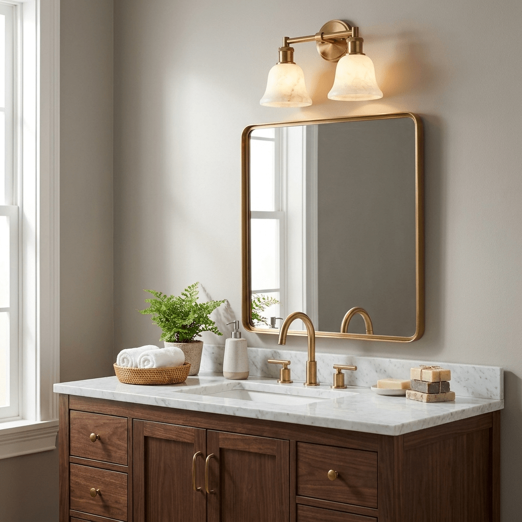Fenwick Alabaster Vanity Sconce