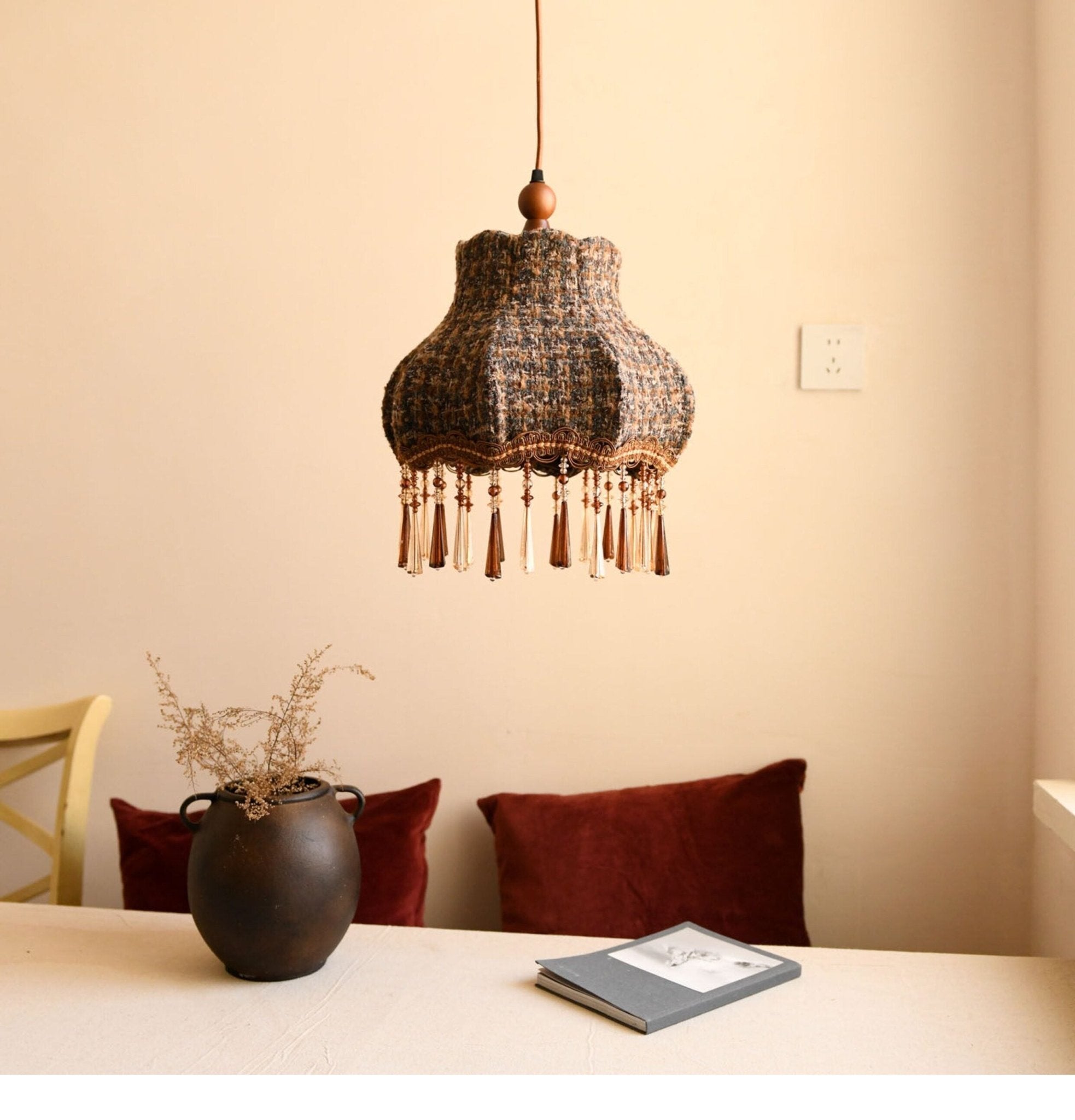 Fenwick Tweed Tassel Pendant Light