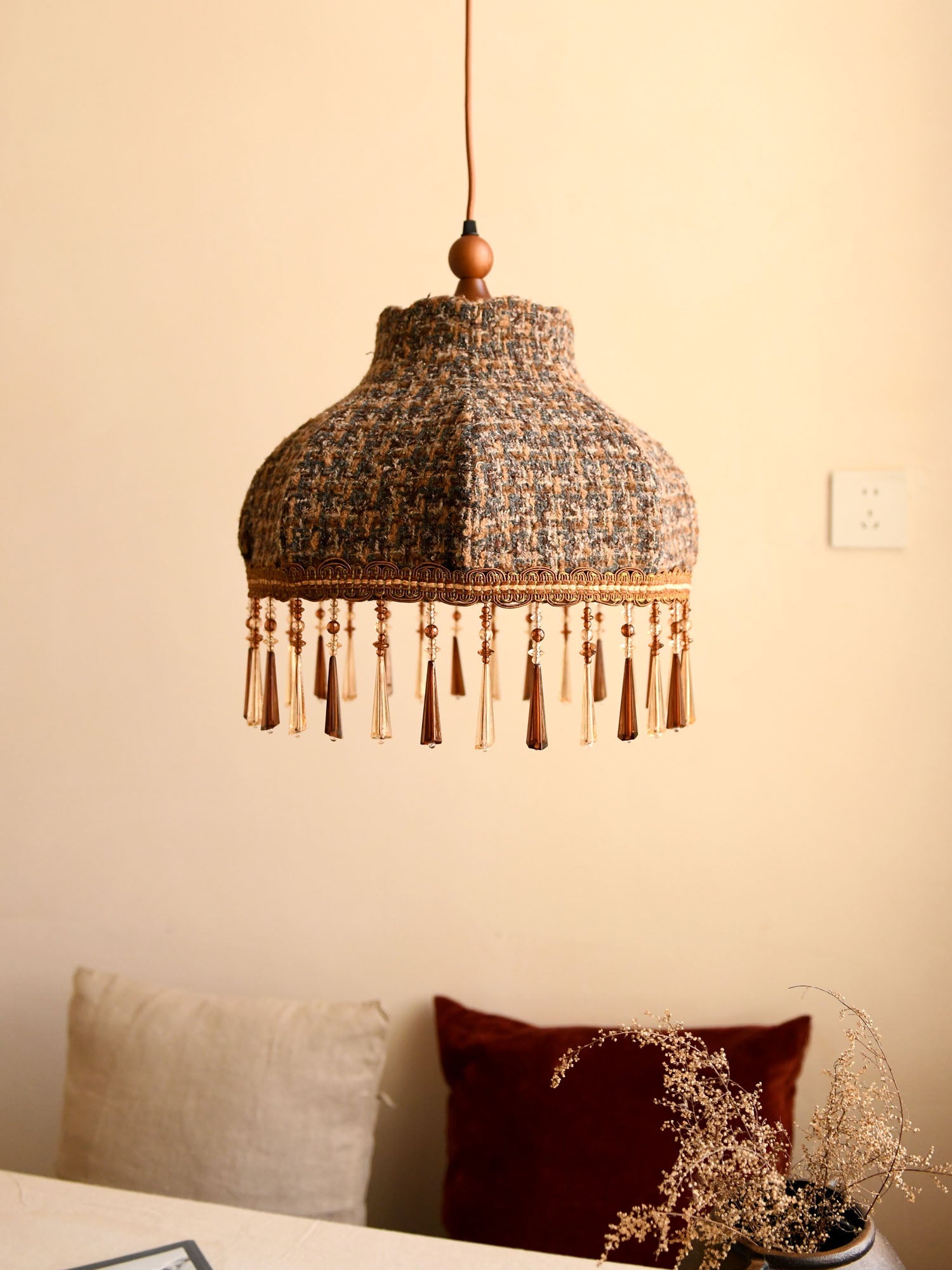 Fenwick Tweed Tassel Pendant Light