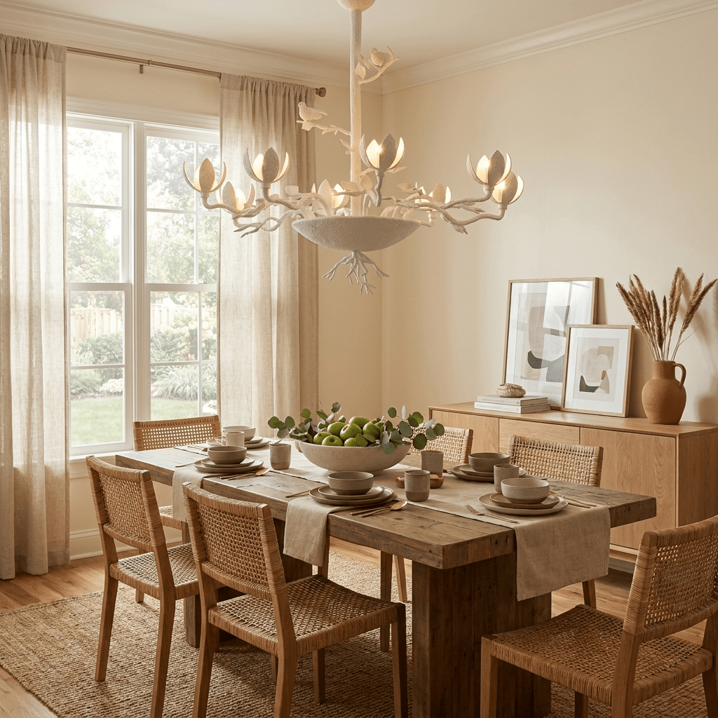 Floral Long Branch Chandelier