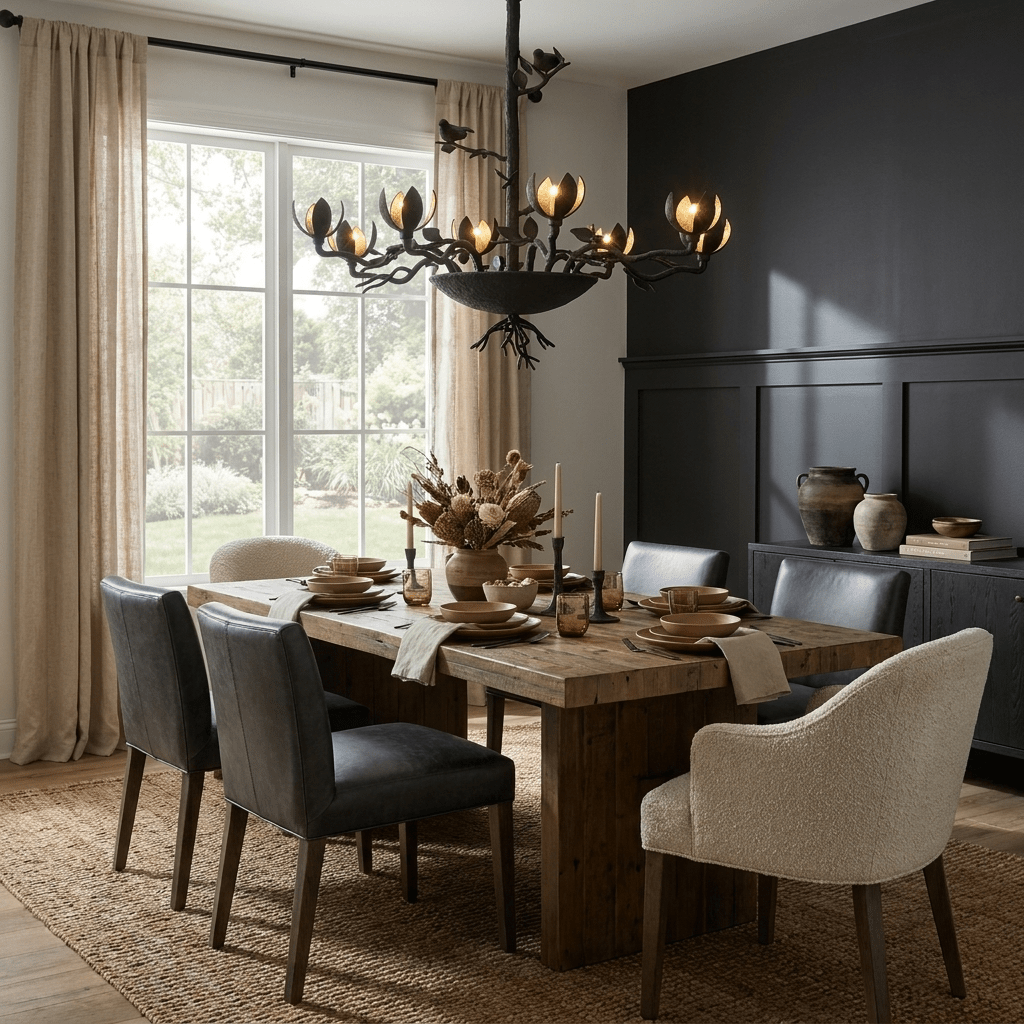 Floral Long Branch Chandelier