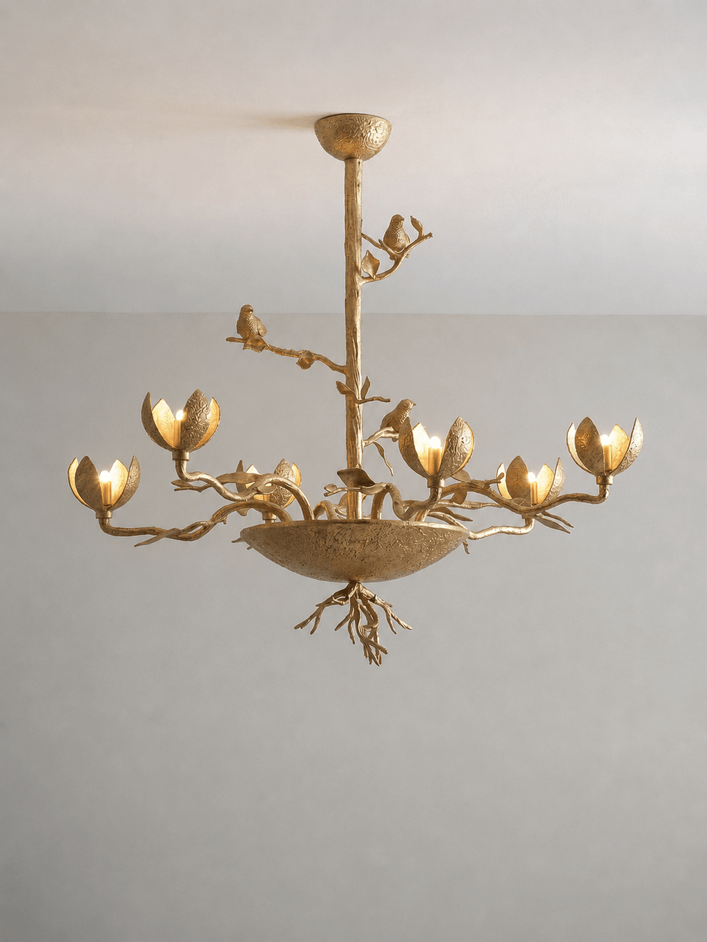 Floral Long Branch Chandelier