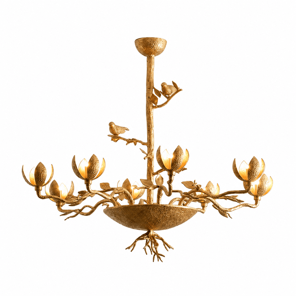 Floral Long Branch Chandelier