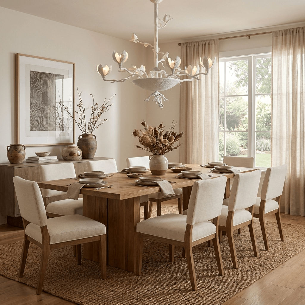 Floral Long Branch Chandelier