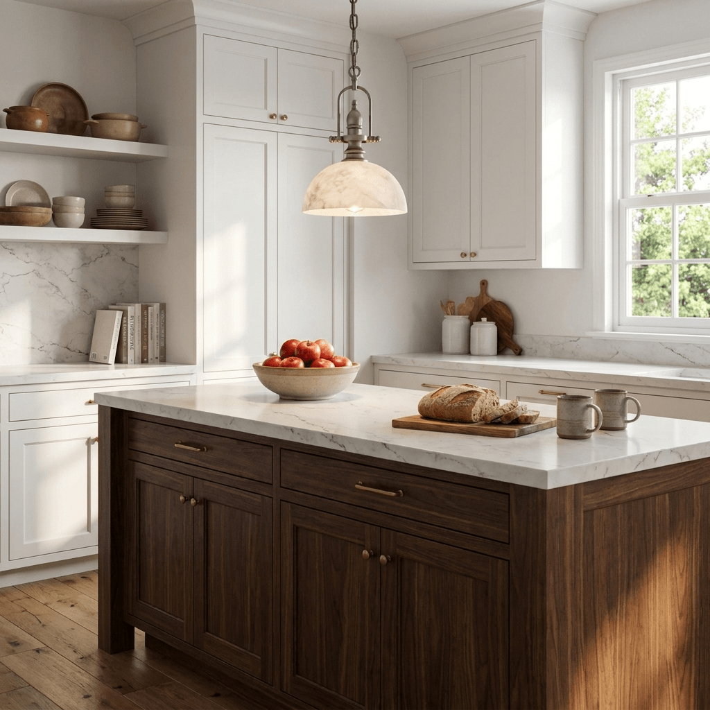Foundry Alabaster Dome Pendant Lamp