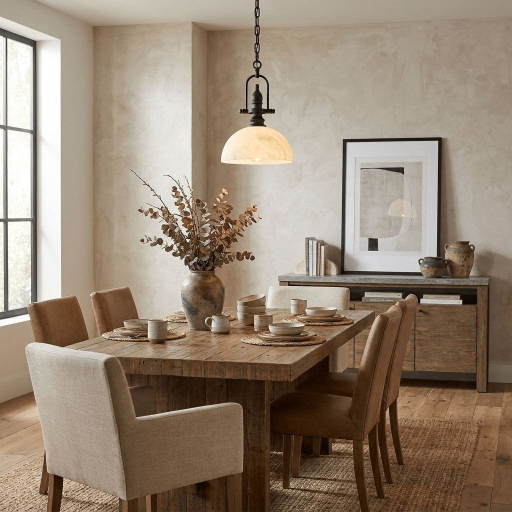 Foundry Alabaster Dome Pendant Lamp