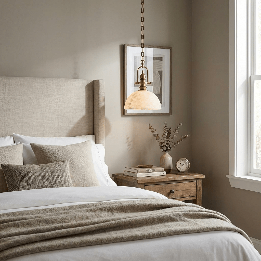Foundry Alabaster Dome Pendant Lamp