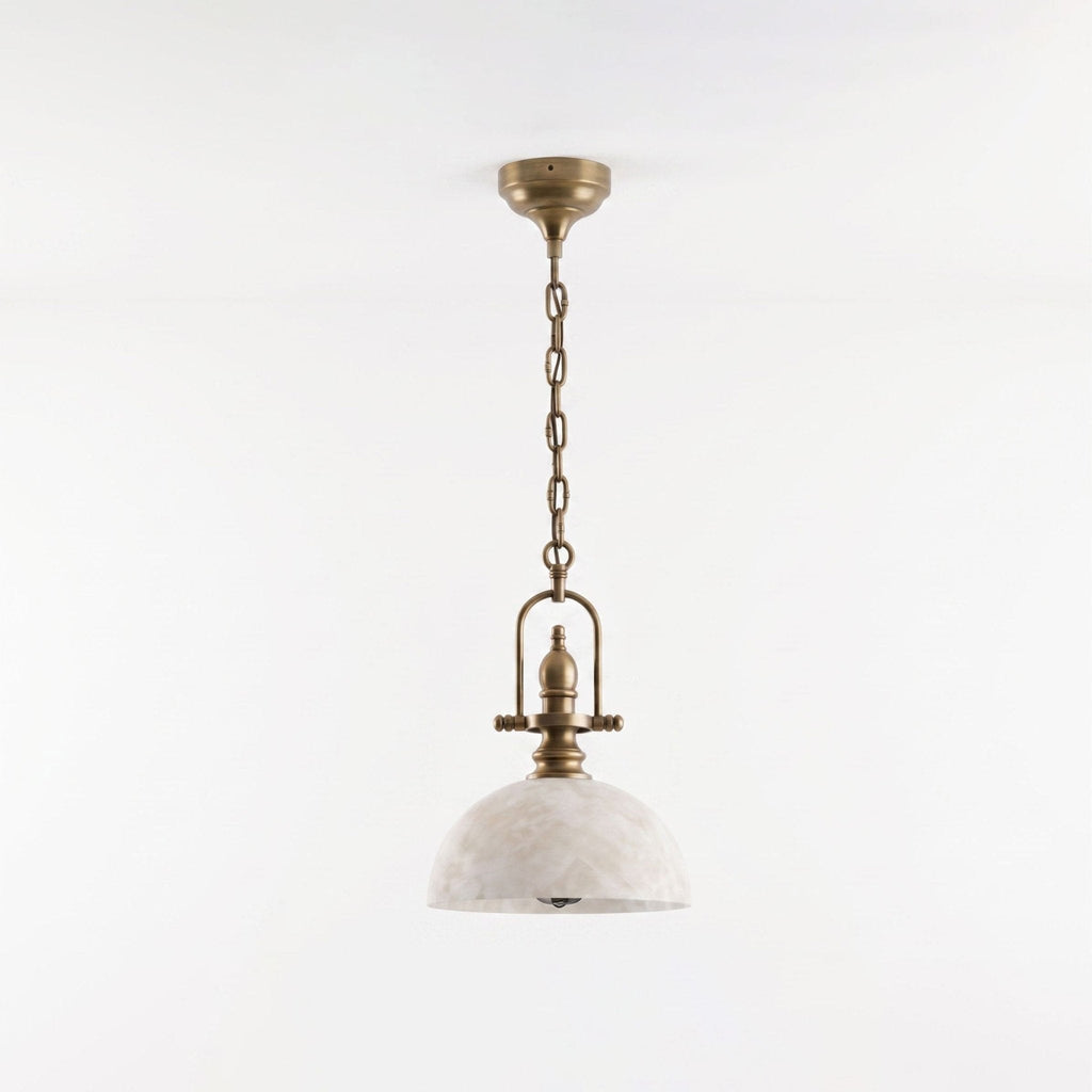 Foundry Alabaster Dome Pendant Lamp