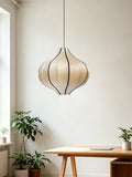 Garlic Fluted Fabric Pendant Lamp