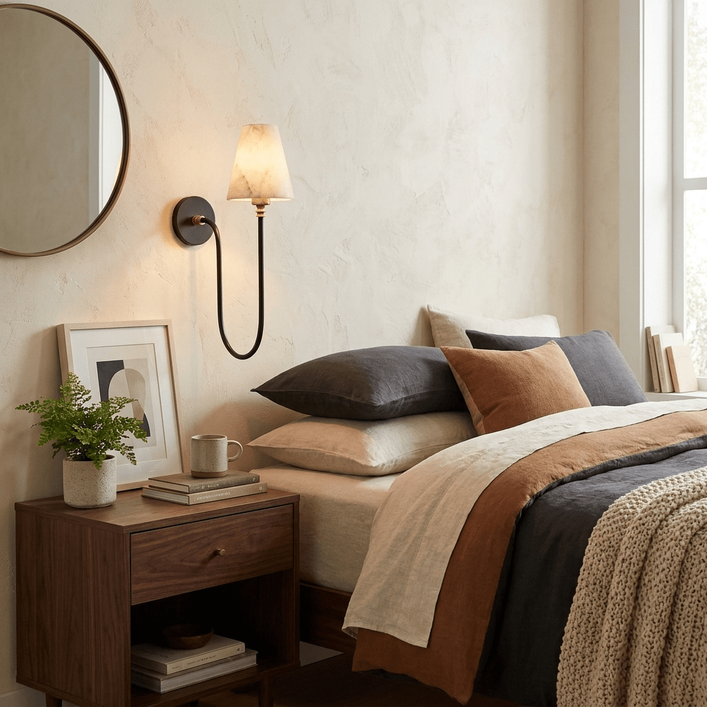 Harlow Alabaster Cone Sconce